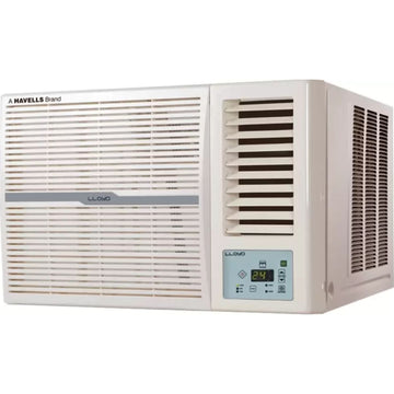 Lloyd 1.50 T GLW18C3YWSEW 3 Star Blue Fin Coils Copper Condenser Non-Inverter Compressor Window Air Conditioner (2023 Model, White with Silver Deco Strip)
